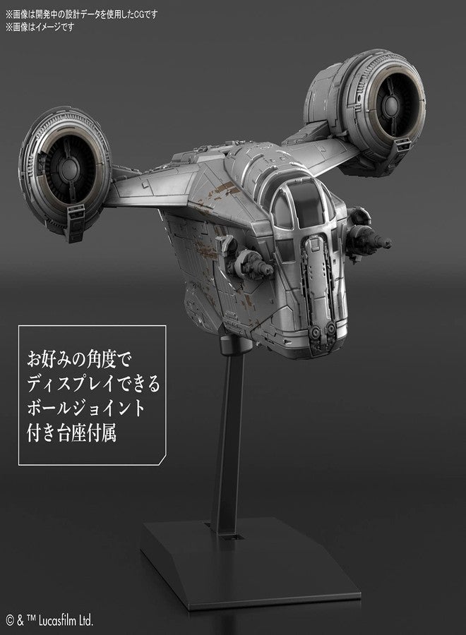 BANDAI SPIRITS Bandai Hobby - Star Wars - Vehicle Model Razor Crest (Silver Coating Version), Bandai Spirits Star Wars Vehicle Model Kit - Image 5